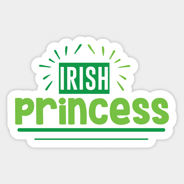 Irish Princess Sticker by Usea Studio